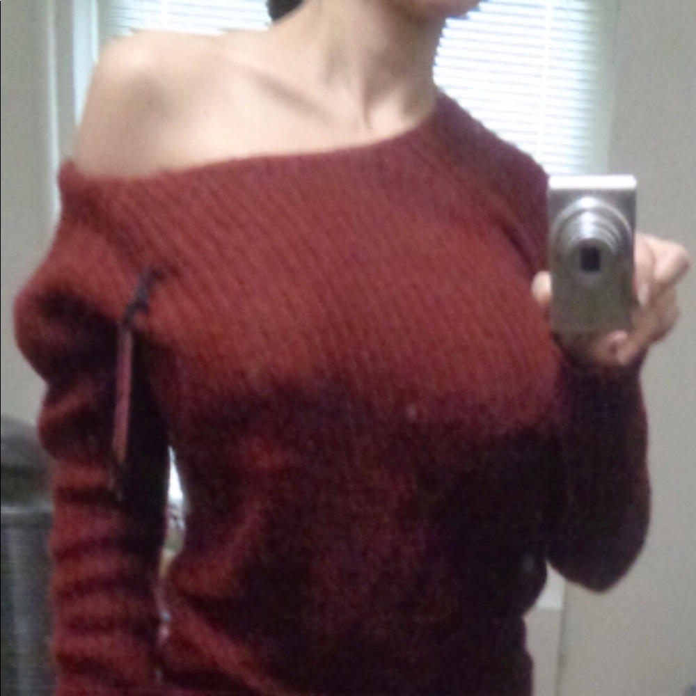 Boxy Burgundy Sweater - BNWOT